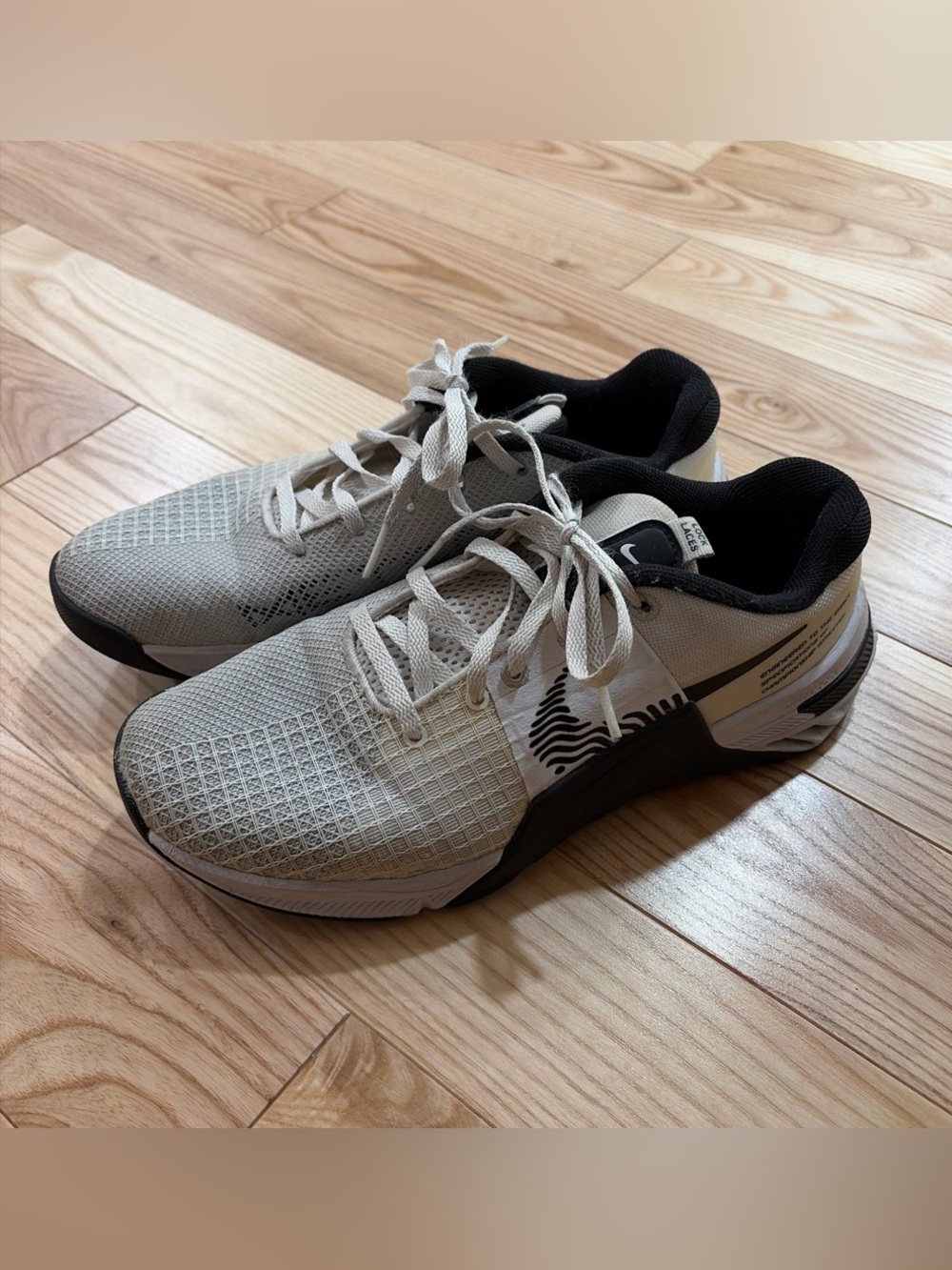 Nike Men's Metcon Sneakers in Light Gray and Black